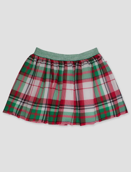 Ruffle Butts Plaid Tulle Skirt