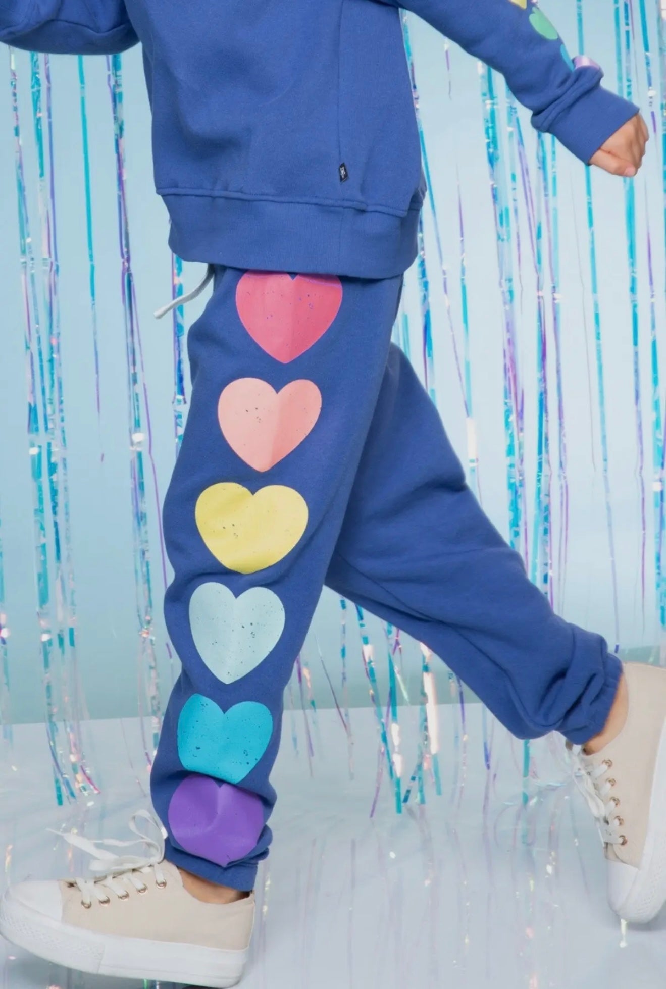 Rainbow Heart Sweatpants